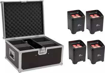 Eurolite AKKU UP-4 Entry QCL Spot 4er-Set mit Case (20000934)