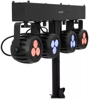 Eurolite LED KLS-120 Kompakt-Lichtset 4 RGBW-Spots (42109606)