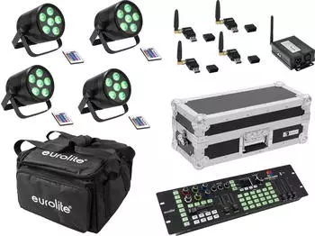Eurolite AKKU Mobile Bundle LED-Scheinwerfer mit DMX-Controller (part_B08HYSZ2JM)