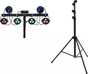 Eurolite LED KLS Laser Bar Next FX-Lichtset + STV-60-WOT EU Stahlstativ schwarz (20000816)