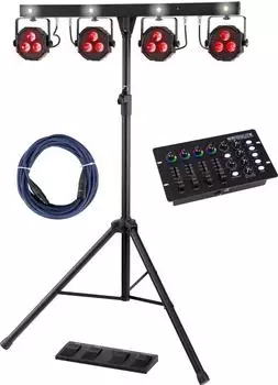 Showlite LB-4390 Tri-LED & Strobe-Komplettanlage mit DMX-Operator (00057594)