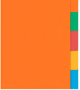 BENE Ordnerregister Vollformat blanko farbig 10-teilig (97410)