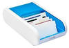 Helit Visitenkartenbox weiß/hellblau für bis zu 300 Visitenkarten (H6218030)