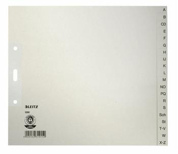 Leitz Ordnerregister 1210 Halbformat Überbreite A-Z grau 20-teilig (1200-30-85)