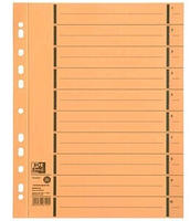 Elba 400004666, ELBA Trennbl&auml;tter mit Perforation, DIN A4 &Uuml;berbreite, gelb