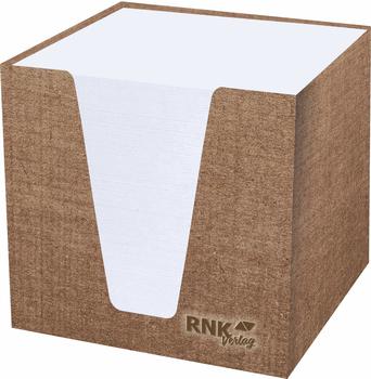 RNK Zettelbox Eco 9,2x9,2x9,2cm weiß inkl. ca. 900 Notizzettel weiß (46783)