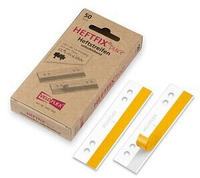 VELOFLEX Heftstreifen, selbstklebend HEFTFIX&reg;pure wei&szlig; Kunststoff, 50 St.
