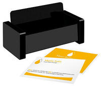 WEDO Visitenkartenhalter Black Office schwarz