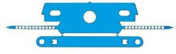 Laurel Abheftstreifen mit Deckschiene 80mm Kunststoff 100 Stück blau