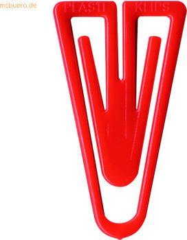 Laurel Büroklammern Plastiklips 25mm 500 Stück rot