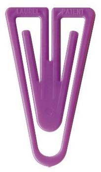 Laurel Büroklammern Plastiklips 35mm 1000 Stück violett