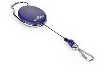 DURABLE Aufrollmechanismus JoJo Style mit Federhaken 80cm blau (832707)