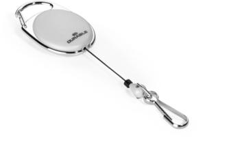 DURABLE Aufrollmechanismus JoJo Style mit Federhaken 80cm grau (832710)