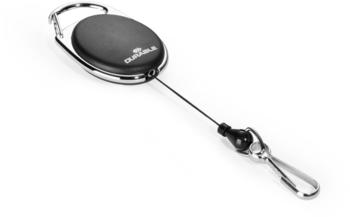 DURABLE Aufrollmechanismus JoJo Style mit Federhaken 80cm schwarz (832701)