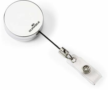 DURABLE Betriebsausweis-Namensschild Ausweishalter Chrom silber 60cm 10 Stück (822523)