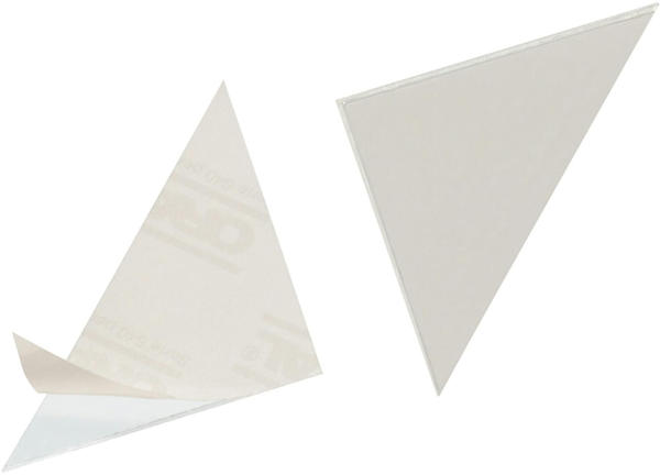 DURABLE Dreiecktaschen 75x75mm selbstklebend transparent 100 Stück (828119)