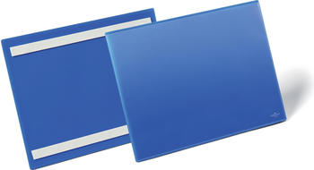 DURABLE Etikettentaschen selbstklebend A4 quer blau 50 St&uuml;ck (179807)