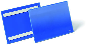 DURABLE Etikettentaschen selbstklebend A5 quer blau 50 Stück (179507)