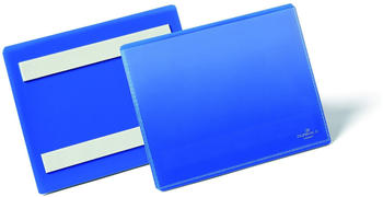 DURABLE Etikettentaschen selbstklebend A6 quer blau 50 Stück (176307)