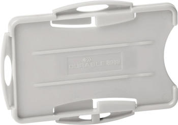 DURABLE Kartenhalter Eco f&uuml;r 2 Ausweise 87x57cm grau 10 St&uuml;ck (898910)