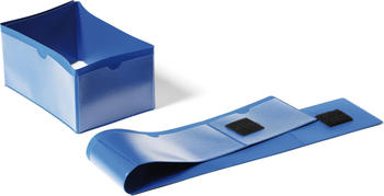 DURABLE Palettenfußbanderole 140x65 / 90x65 mm Klettverschluss 50 Stück blau (172407)