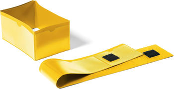 DURABLE Palettenfußbanderole 140x65/90mm Klettverschluss 50 Stück gelb (172404)