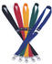 DURABLE Textilband 20mm mit Karabiner 44cm gelb 10 Stück (813704)
