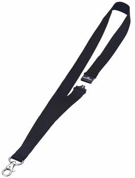 DURABLE Textilband 20mm mit Karabiner 44cm schwarz 10 Stück (813701)