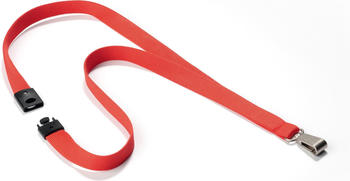 DURABLE Textilband Soft Colour 15mm mit Karabiner 44cm hell orange 10 St&uuml;ck (8127136)
