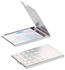 DURABLE Visitenkarten-Box Business Card Box für 15 Karten metallic silber (244023)