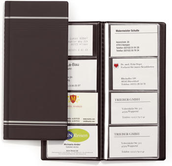 DURABLE Visitenkartenbuch Visifix 250x118mm anthrazit (858158)