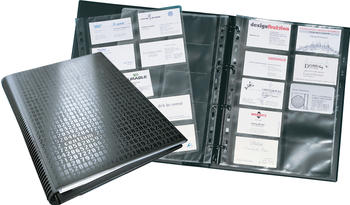 DURABLE Visitenkarten-Ringbuch Visifix centium A4 schwarz (240901)