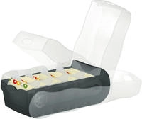 HAN 998-633, HAN CROCO 998-633 Karteibox Schwarz max. Anzahl der Karten: 500...