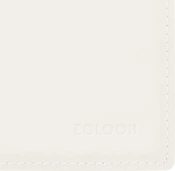 Eglooh Schreibtischunterlage Leder 65x45 cm - Eckige Ecken Weiß