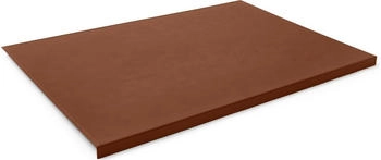Eglooh Schreibtischunterlage mit Kantenschutz 70x50 cm Leder Orange Braun