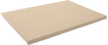 Eglooh Schreibtischunterlage mit Kantenschutz 90x60 cm Leder Beige