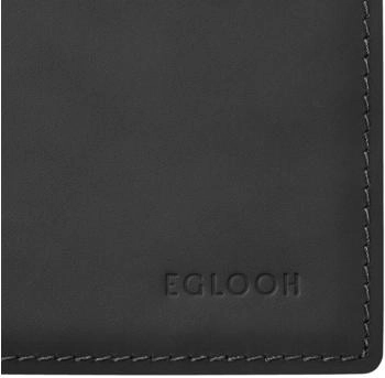 Eglooh Schreibtischunterlage Leder 65x45 cm - Eckige Ecken Schwarz