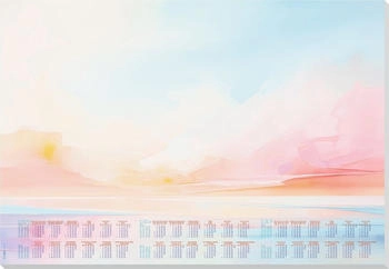sigel Papier-Schreibtischunterlage mit 3-Jahres-Kalender, A2, Design Magic Sunset, 30 Blatt (HO313)