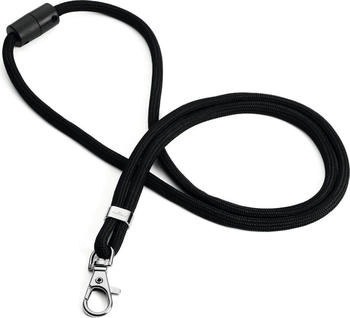 DURABLE Textilband rPET mit Karabinerhaken schwarz (824101)