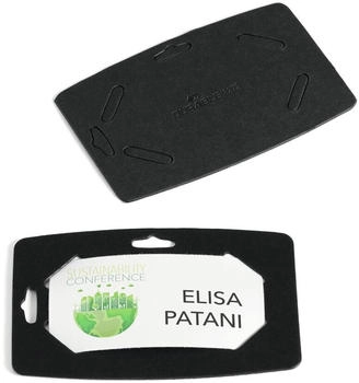 DURABLE Namensschild aus Recycling-Papier 40x75 mm schwarz (827201)
