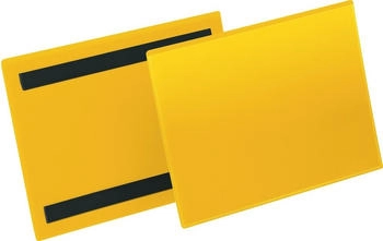DURABLE Magnetische Kennzeichnungstasche A5 quer gelb (174304)