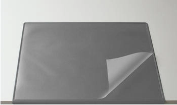 Läufer Durella Flexoplan Schreibunterlage mit Kantenschutz und transparenter Auflage, grau (44623)