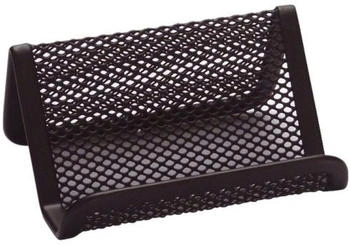 Q-CONNECT Visitenkartenaufsteller Metall schwarz (KF04728)