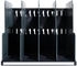 Exacompta Modulotop Organizer mit 5 Trennwänden für A4 Dokumente lichtgrau/mausgrau (390740D)