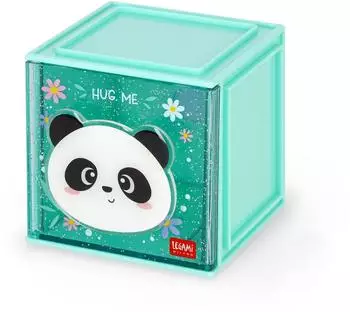 Legami Erweiterbare Schreibtischbox - Cutie Cube Panda