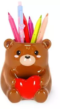 Legami Keramik-Stiftehalter - Desk Friends Teddy Bear