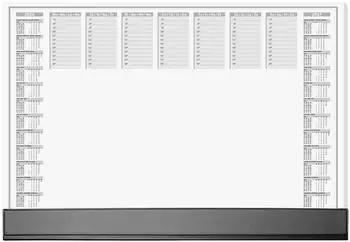 sigel Schreibunterlage Office H6365 wei&szlig;/grau 59,5x41cm (BxH) 40 Blatt
