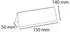 Exacompta Tisch-Namensschilder Querformat PMMA 150x55mm, 10er Pack (86358D)