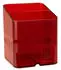 Exacompta Pen-Cube Chromaline Stifteköcher 2 Fächer Transluzent Karminrot (67724D)