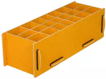 Werkhaus Stiftebox XL Holz, goldgelb (Schreibtisch-Organizer)